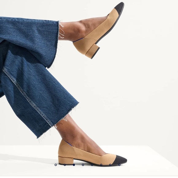 Rothy’s Women’s The High Point Wren Captoe Shoes two tone size 9 - Picture 1 of 12